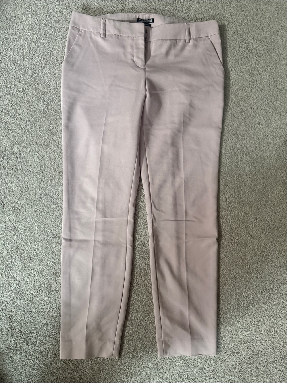 Express Columnist Blush Straight-Leg Dress Pants